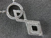 ESTATE .29CT DIAMOND 18KT WHITE GOLD CIRCLE OF LIFE INFINITY LOVE KNOT NECKLACE