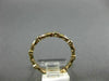 ESTATE .12CT DIAMOND 14KT ROSE GOLD ETOILE BEZEL LEAF ETERNITY ANNIVERSARY RING