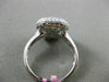 ESTATE WIDE .85CT DIAMOND 18KT WHITE & YELLOW GOLD SQUARE HEXAGON CLUSTER RING