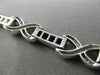 ESTATE 5.29CT DIAMOND & AAA SAPPHIRE 14KT WHITE GOLD 3D X LOVE TENNIS BRACELET