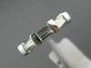 ESTATE WIDE .59CT BAGUETTE & DIAMOND 14KT WHITE GOLD 3D WEDDING ANNIVERSARY RING