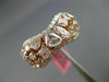 ESTATE WIDE 3.99CT DIAMOND 18KT WHITE & ROSE GOLD MULTI SHAPE INFINITY LOVE RING