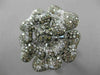 ESTATE MASSIVE 4.57CTW FANCY MULTI COLOR DIAMONDS 18KT WHITE GOLD 3D FLOWER RING