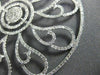 ESTATE EXTRA LARGE 2.0CT DIAMOND 14KT WHITE GOLD 3D OPEN FILIGREE FLOWER PENDANT