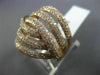 EFFY LARGE 2.0CT ROUND DIAMOND 14KT ROSE GOLD 3D MULTI ROW INFINITY LOVE RING