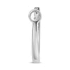 .40CT DIAMOND 14KT WHITE GOLD ROUND CLASSIC OVAL LEVERBACK HOOP HANGING EARRINGS