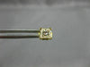 ESTATE .70CT PRINCESS CUT DIAMOND 14K YELLOW GOLD 3D SQUARE STUD EARRINGS #14261
