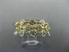 ESTATE 1.44CT DIAMOND 14KT TRI COLOR GOLD ETOILE BEZEL ETERNITY ANNIVERSARY RING