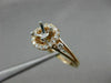WIDE .33CT DIAMOND 14KT ROSE GOLD HALO STACKABLE SEMI MOUNT ENGAGEMENT RING SET