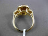 ESTATE LARGE 4.35CT DIAMOND & AAA EXTRA FACET CITRINE 14KT WHITE GOLD HALO RING