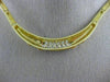 ESTATE WIDE 1.65CT DIAMOND 18KT TRI COLOR GOLD GRADUATING BAMBOO NECKLACE #21430