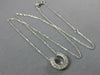 ESTATE .26CT DIAMOND 14KT WHITE GOLD CLASSIC HORSE SHOE LUCKY FUN PENDANT #26969