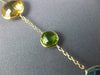 ESTATE LARGE & LONG 20CT AAA MULTI GEM 14KT YELLOW GOLD MULTI SHAPE FUN BRACELET