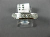 ESTATE 1.12CT DIAMOND 14KT WHITE GOLD 3D CHANNEL WEDDING ANNIVERSARY RING #20173