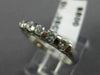 ESTATE .35CT DIAMOND 14K WHITE GOLD 5 STONE WEDDING ANNIVERSARY RING #14603
