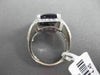 ESTATE WIDE 4.84CTW DIAMOND & AAA AMETHYST 14KT WHITE GOLD HALO EXTRA FACET RING