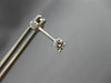 ESTATE .30CT DIAMOND 18KT WHITE GOLD 2 STONE SOLITAIRE HANGING EARRINGS #9446