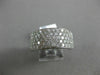 ESTATE LARGE 2.50CT DIAMOND 14K WHITE GOLD 3D MULTI ROW WEDDING ANNIVERSARY RING