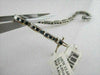 ESTATE 4.45CT DIAMOND & SAPPHIRE 14KT WHITE GOLD 3 DIMENSIONAL TENNIS BRACELET