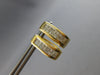 1.50CT DIAMOND 14KT YELLOW GOLD PRINCESS INVISIBLE HUGGIE HOOP HANGING EARRINGS