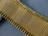 ANTIQUE WIDE & LONG 18KT ROSE GOLD CLASSIC WOVEN MESH HANDCRAFTED BRACELET #1556