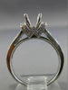 ESTATE .50CT ROUND DIAMOND 14KT WHITE GOLD 3D 4 PRONG SEMI MOUNT ENGAGEMENT RING
