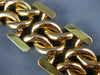 ANTIQUE LARGE & LONG 18K WHITE & ROSE GOLD 3D CLASSIC WOVEN LINK BRACELET #20618