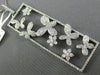 ESTATE MASSIVE 2.67CT DIAMOND 18KT WHITE GOLD FLOWER BUTTERFLY FLOATING PENDANT