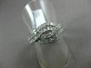 ESTATE WIDE 1.0CT ROUND DIAMOND 14KT WHITE GOLD 3D MULTI ROW INFINITY LOVE RING