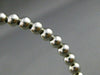 ESTATE .70CT DIAMOND 14KT WHITE GOLD 3D INFINITY FLEXIBLE LOVE BANGLE BRACELET