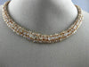 ESTATE LARGE 42.73CT PINK DIAMOND 18KT ROSE GOLD 3D MULTI SHAPE CLUSTER NECKLACE