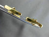 ESTATE 14KT YELLOW GOLD 3D RECTANGULAR MATTE CUFF LINKS 22mm X 7mm SHARP!