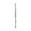 LARGE 1.0CT DIAMOND 14KT WHITE GOLD 3D ROUND INSIDE OUT HOOP HANGING EARRINGS