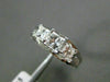 ESTATE 1.50CT DIAMOND 14K WHITE GOLD 3 STONE PAST PRESENT FUTURE ENGAGEMENT RING