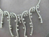 ESTATE LARGE 4.90CT DIAMOND 14KT WHITE GOLD ETERNITY WAVE NECKLACE