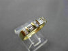 ESTATE .45CT DIAMOND 14KT YELLOW GOLD 2 ROW FLAT WEDDING ANNIVERSARY RING #4340