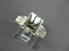 WIDE .96CT DIAMOND 14KT WHITE GOLD 3D PRINCESS SEMI MOUNT ENGAGEMENT RING #18891