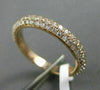 ESTATE .91CT DIAMOND 18KT ROSE GOLD 3D CLASSIC ETERNITY WEDDING ANNIVERSARY RING
