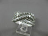 ESTATE 1.99CT BAGUETTE DIAMOND 18KT WHITE GOLD 3D CRISS CROSS INFINITY LOVE RING