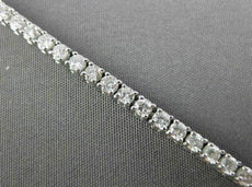 ESTATE 2.96CT DIAMOND 14KT WHITE GOLD CLASSIC FOUR PRONG 2mm TENNIS BRACELET