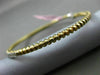 ESTATE .22CT DIAMOND 14K WHITE & YELLOW GOLD 3D PAVE ROPE DESIGN BANGLE BRACELET
