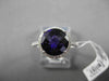 ESTATE 2.66CTW DIAMOND & AAA EXTRA FACET AMETHYST 14KT WHITE 3D FILIGREE RING