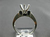 .96CT DIAMOND 14K WHITE GOLD 3D ROUND PRINCESS SEMI MOUNT ENGAGEMENT RING #23794