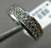 ESTATE WIDE .52CT DIAMOND 14KT WHITE GOLD 2 ROW CLASSIC WEDDING ANNIVERSARY RING