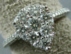 ESTATE LARGE .84CT DIAMOND 18K WHITE GOLD 3D PEAR SHAPED ENGAGEMENT PROMISE RING