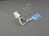 ESTATE .58CT DIAMOND 14KT WHITE GOLD OPEN MICRO PAVE HEART PENDANT & CHAIN