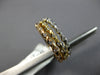 ESTATE .24CT DIAMOND 18KT TRI COLOR GOLD CLASSIC ROPE DESIGN STACKABLE FUN RING