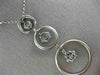 LARGE 2.05CT DIAMOND 18K WHITE GOLD 3D CIRCLE OF LIFE FLOWER BY THE YARD PENDANT