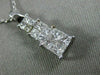 ESTATE .72CT DIAMOND 14K WHITE GOLD CLASSIC INVISIBLE GRADUATING PENDANT #21047