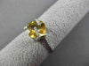 ESTATE 2.64CT DIAMOND & YELLOW TOPAZ 14KT WHITE GOLD 3D FLOATING ENGAGEMENT RING